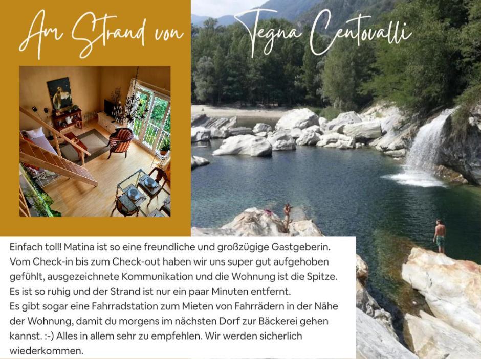 Traum Am Im Tessin - Nur 3km Von Ascona Oder Locarno Entfernt Appartement Tegna